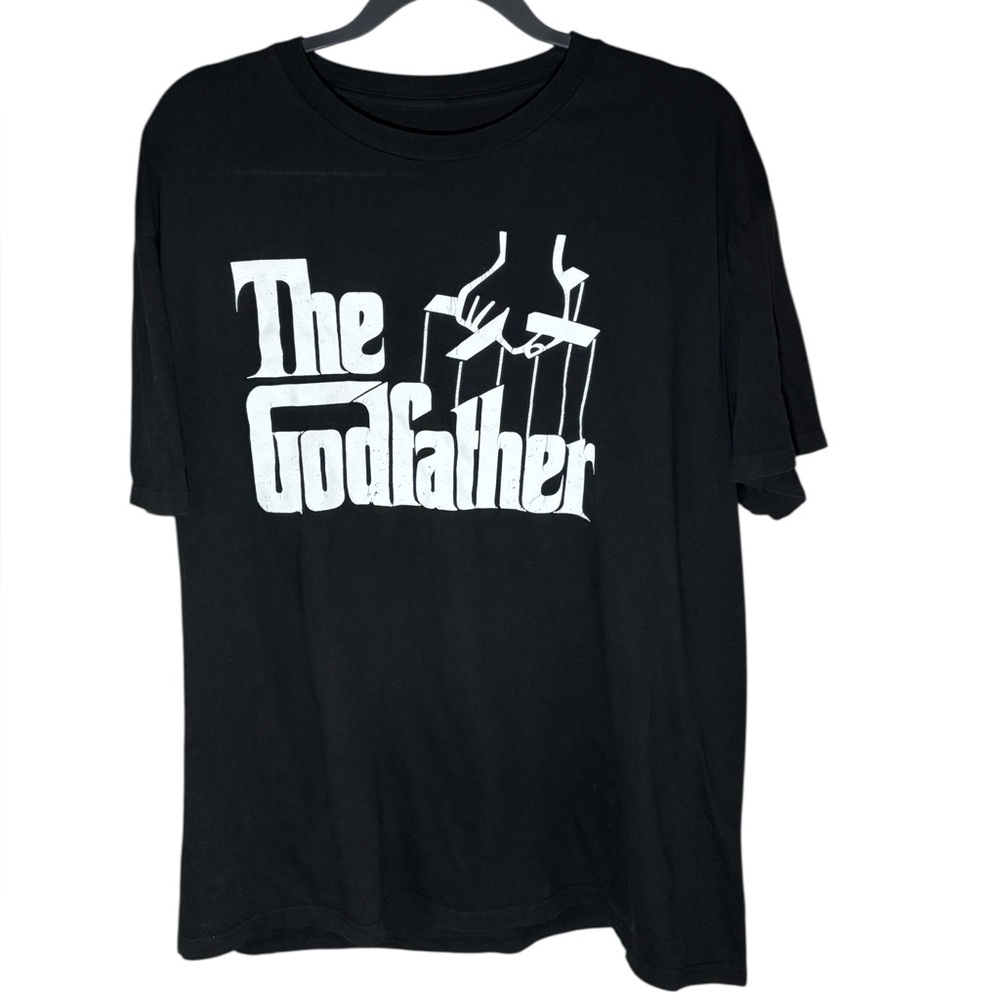 The Godfather Graphic Tee Black Movie Logo Cotton Crewneck XL 2023 Film Movie